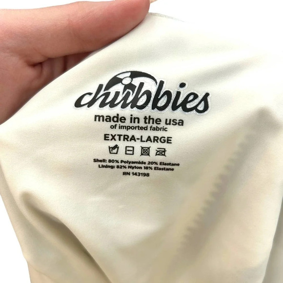 Chubbies One Piece Swimsuit White Black Tribal‎ Geometric Print Size XL - Picture 4 of 4